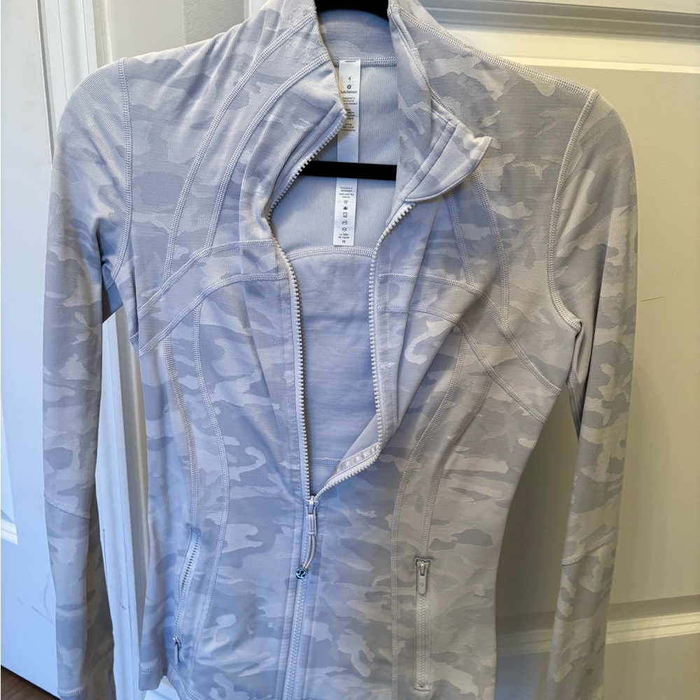 lululemon athletica Light Gray Camo Utility Jacket